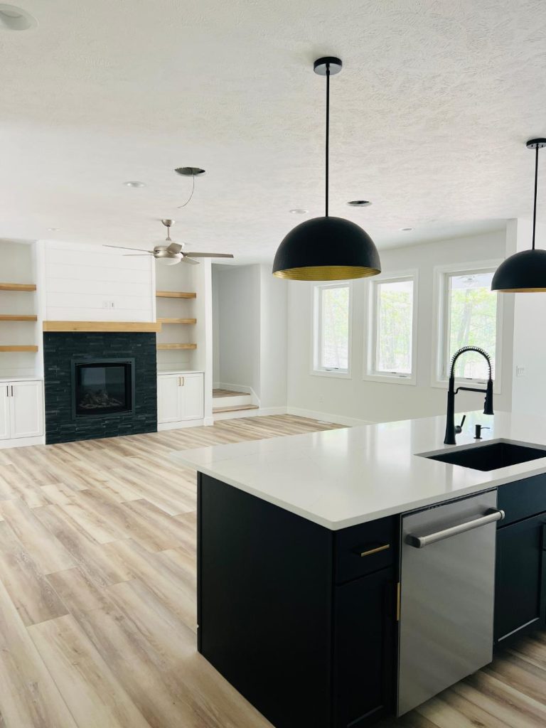 Open living concept.